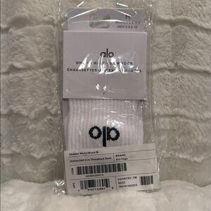 ALO Yoga | Unisex Half Crew Throwback Sock | Size M